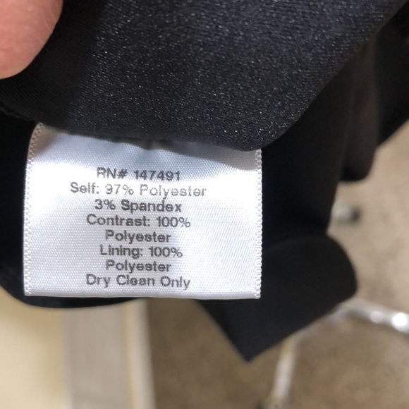 Katie May Olivia Formal Dress Size Small Black Swiss Dot Mesh Plunge Neck - Picture 11 of 14